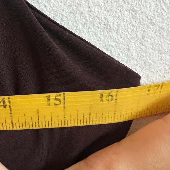 Y2K Brown Babydoll Mini Dress Sz Small 2000s Vintage Retro 90s Homecoming - Picture 7 of 7